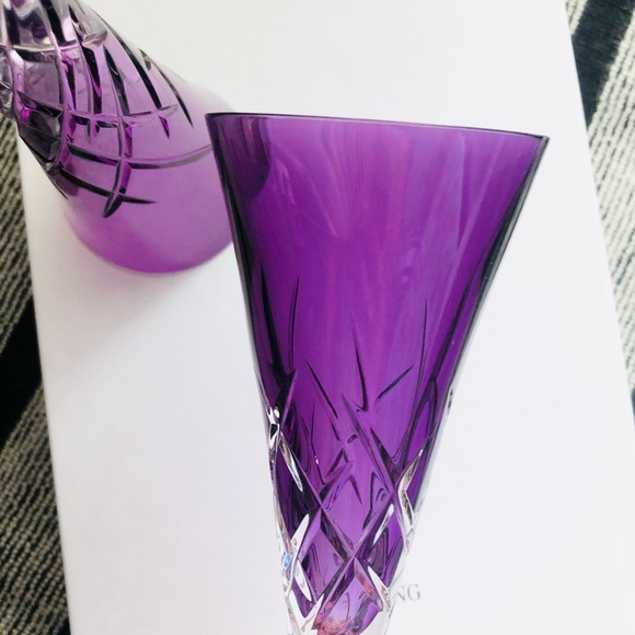 Vera Wang DUCHE88E ENCORE Lavender CHAMPAGNE Flute Pair *BRAND NEW* - Picture 5 of 16